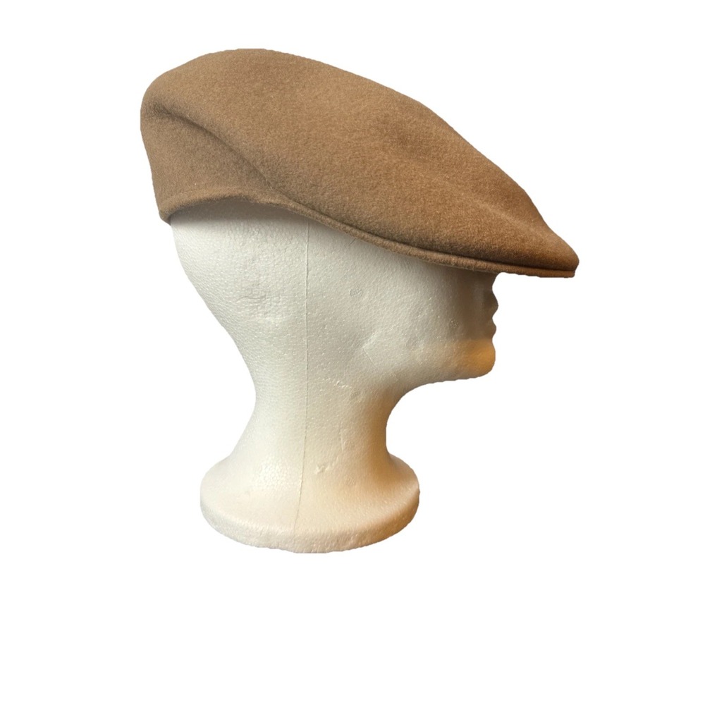 Vintage Wool Felt Made In The USA Newsboy Cabbie Hat Cap Classic Grandpacore - Picture 2 of 8